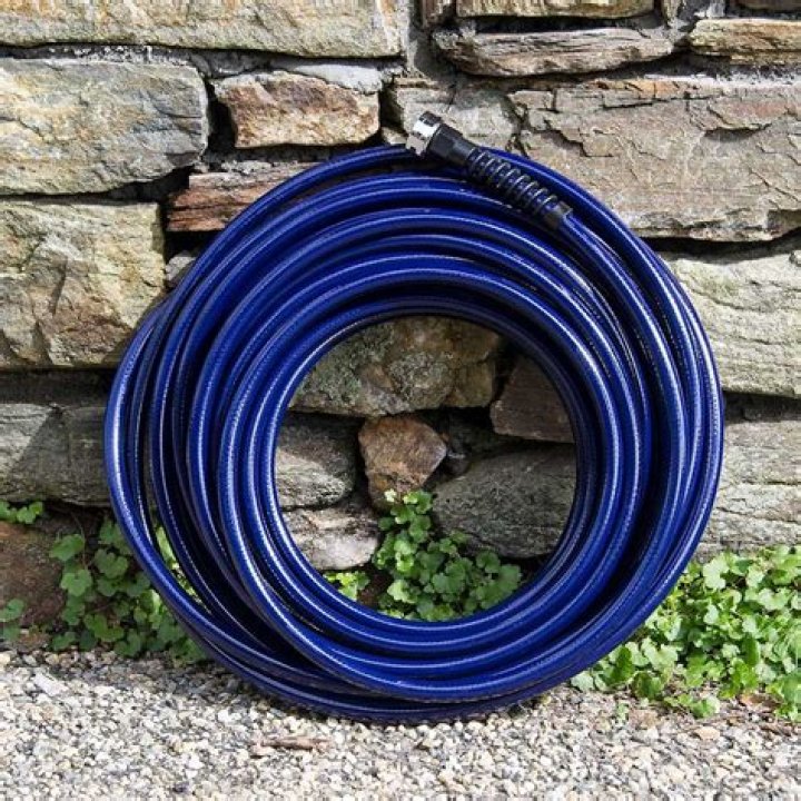 Blue Lightweight Garden Hose White Flower Farm