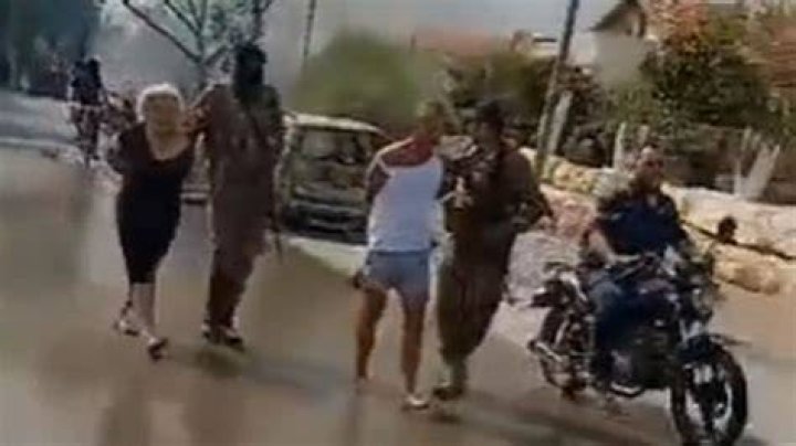 Civilians being taken hostage in Israel amid major attack by Hamas