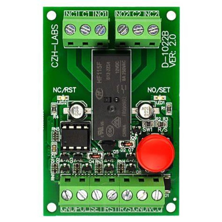 CZHLABS Panel Mount MomentarySwitch/PulseSignal Control Latching