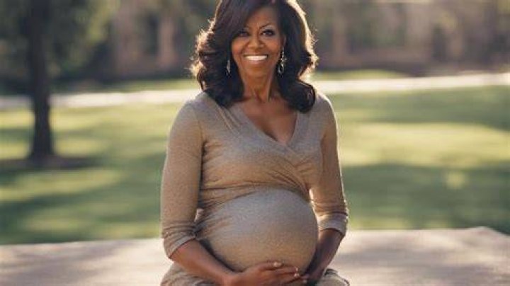 Michelle obama during pregnancy on Craiyon