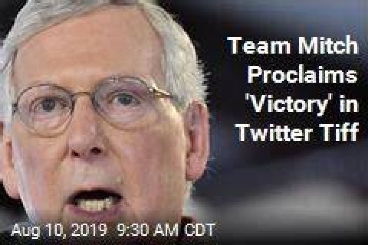 Mitch McConnell’s campaign Twitter account returns after suspension