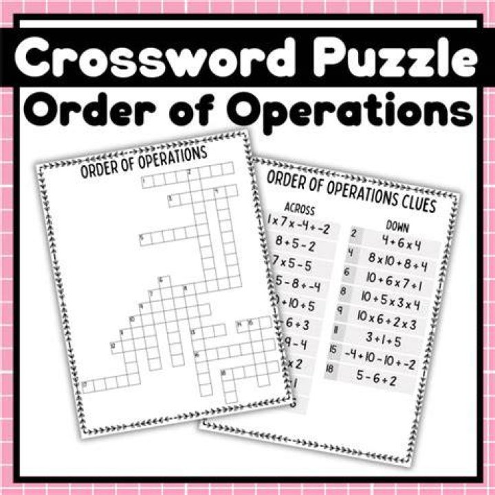 Order Of Operations Crossword Puzzle Worksheet Worksh vrogue.co